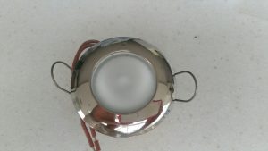 Round chrome light