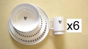 218985 Fairline Melamine Crockery Set